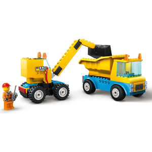LEGO® CITY 60391 Construction Trucks and Wrecking Ball Crane