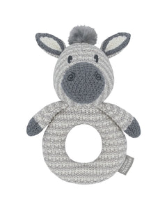 LIVING TEXTILES WHIMSICAL KNITTED RING RATTLE
