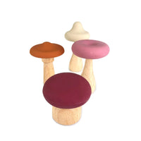 Silicone Mushroom Toy and Teether - Rose