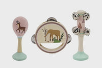 Calm & Breezy Deer Wooden 3 piece Musical Set
