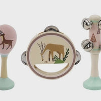 Calm & Breezy Deer Wooden 3 piece Musical Set