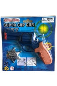 Die cast metal super cap gun 357