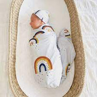 CMC GOLD Organic Cotton Jersey Wrap Set Navy Rainbow