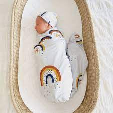 CMC GOLD Organic Cotton Jersey Wrap Set Navy Rainbow