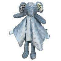 Textured Elephant Comfort Blankie Blue