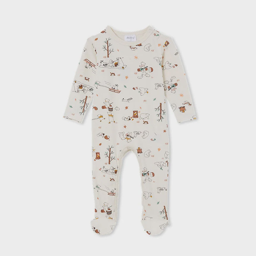 Milky Picnic Romper