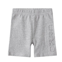 Cracked Soda Baileys Basics Embossed Shorts Grey