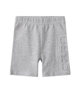Cracked Soda Baileys Basics Embossed Shorts Grey