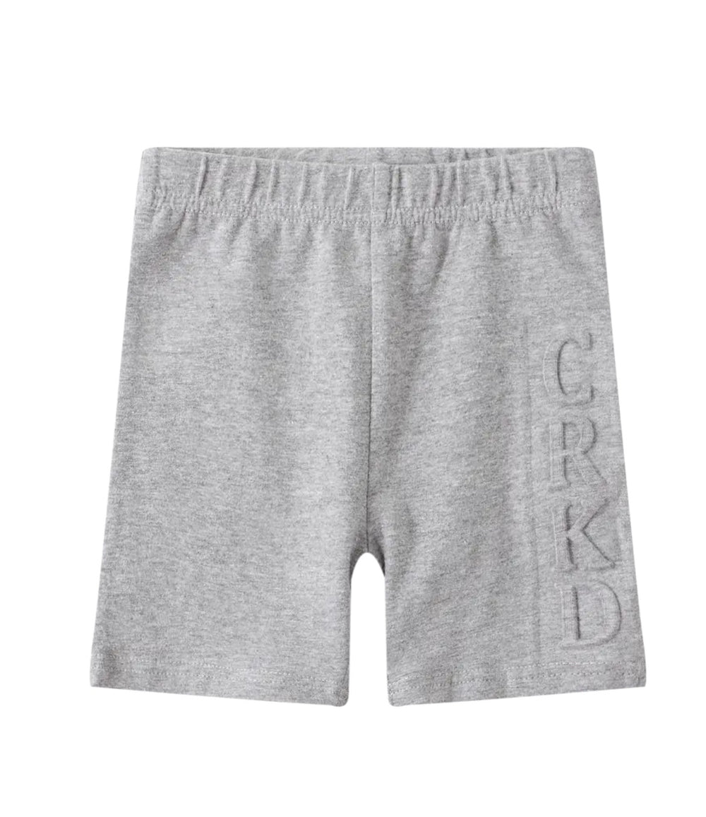 Cracked Soda Baileys Basics Embossed Shorts Grey