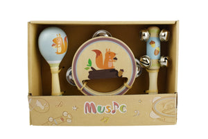Calm & Breezy Deer Wooden 3 piece Musical Set