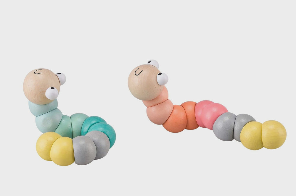 Calm & Breezy Wooden Jointed Worm