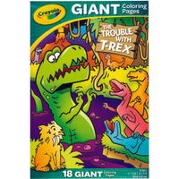 Crayola Giant Colouring Pages: The Trouble with T-Rex