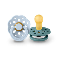 BIBS Boheme Pacifier Baby Blue/Island Sea 2pk