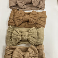 Stretch Top Bow Headband Assorted