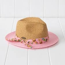 Sundaise Hat Panama Pink Daisy