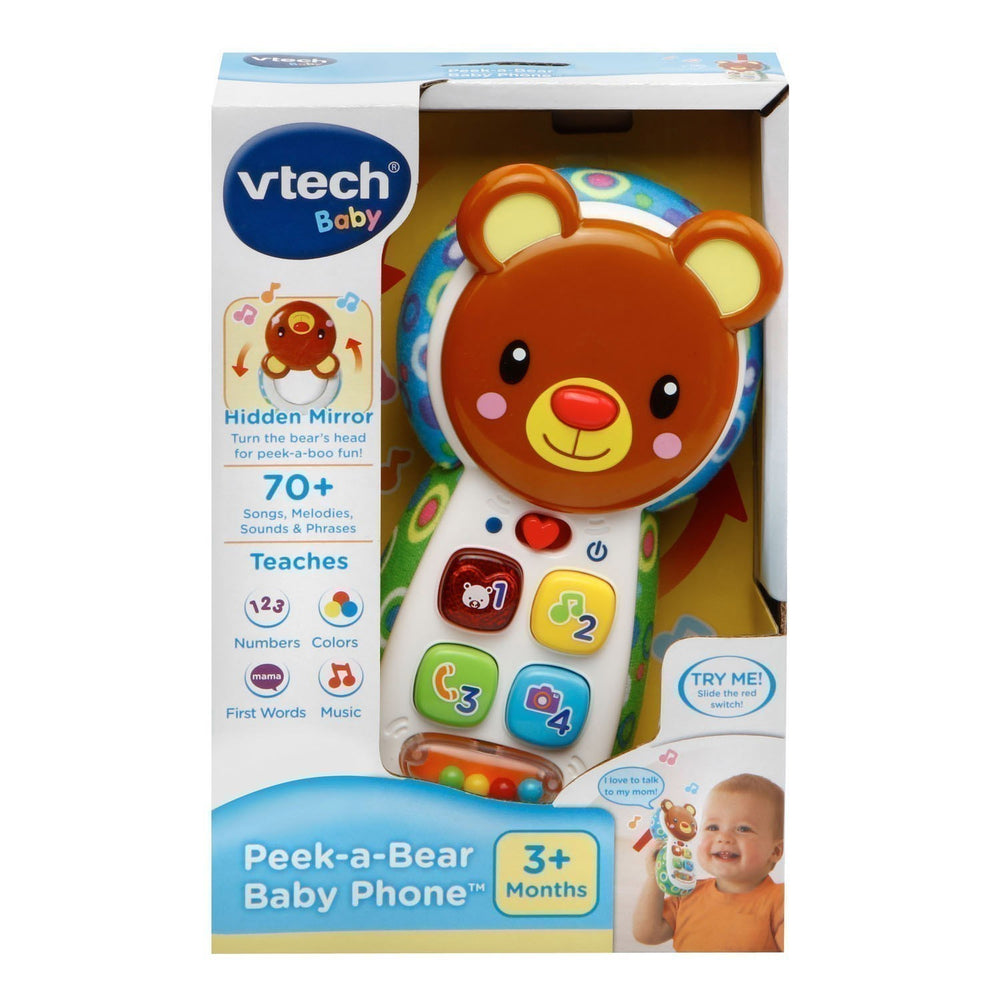 Vtech Peek & Play Phone brown