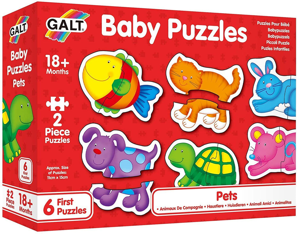 Baby Puzzles Pets 2 pce