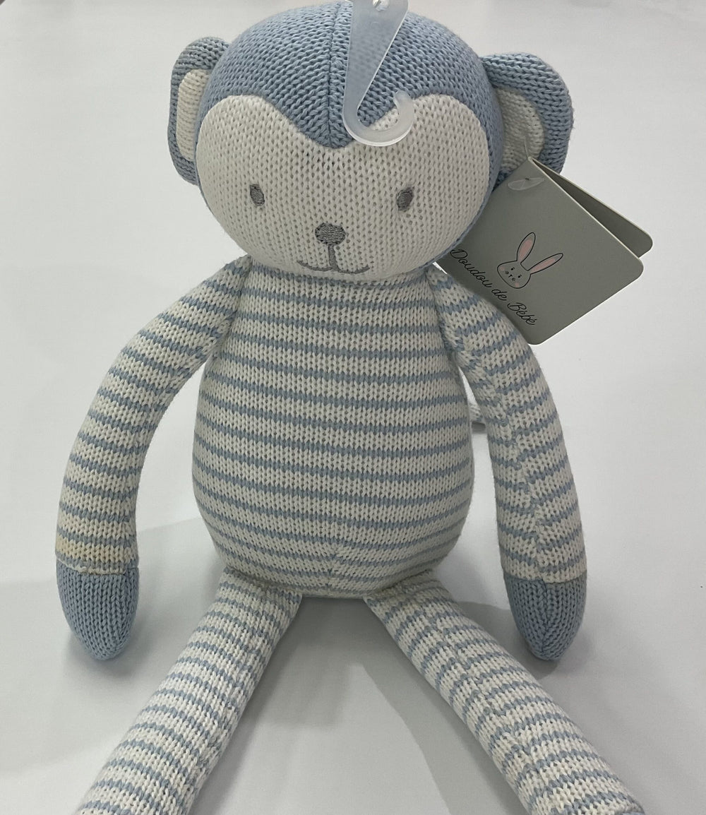 Blue Knit Monkey