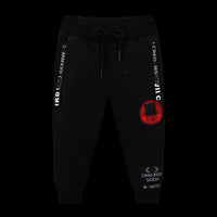 Cracked Soda Check Track Pants Black Size 00-2