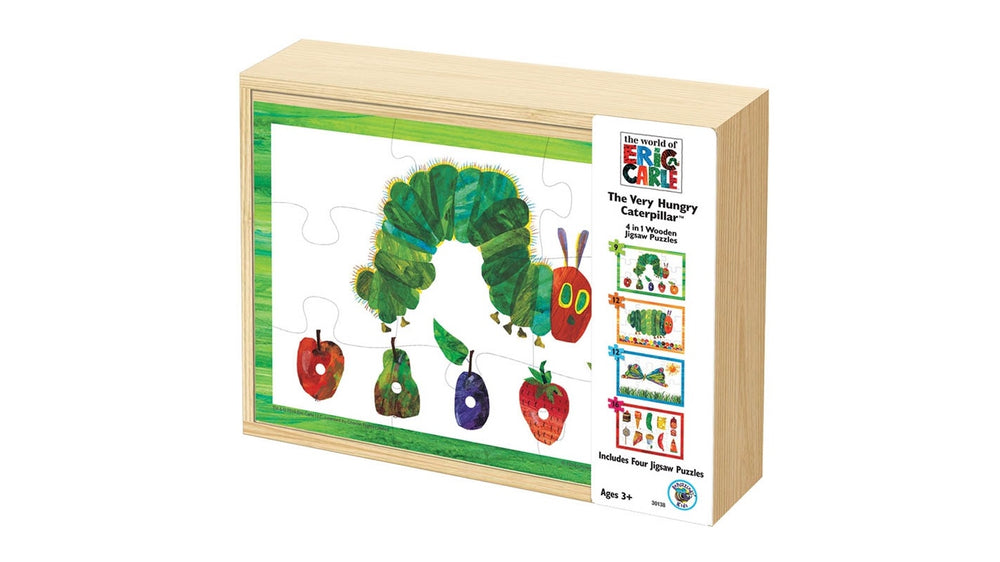 Hungry Caterpillar 4 in 1 Wooden Jigsaw Puzzle