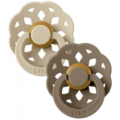 BIBS Boheme Pacifier Vanilla/Dark Oak 2 pack