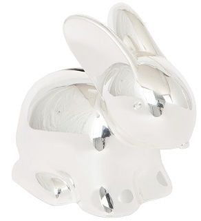 Silver Plate Rabbit Money Box