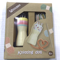 Wooden Knitting Doll