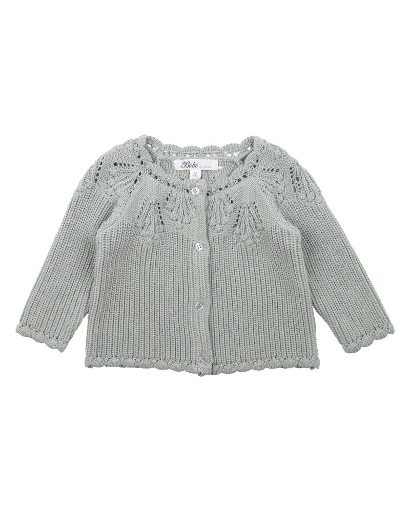 Bebe by Minihaha Pistachio Green Knitted Cardigan