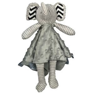 Textured Elephant Comfort Blankie Grey