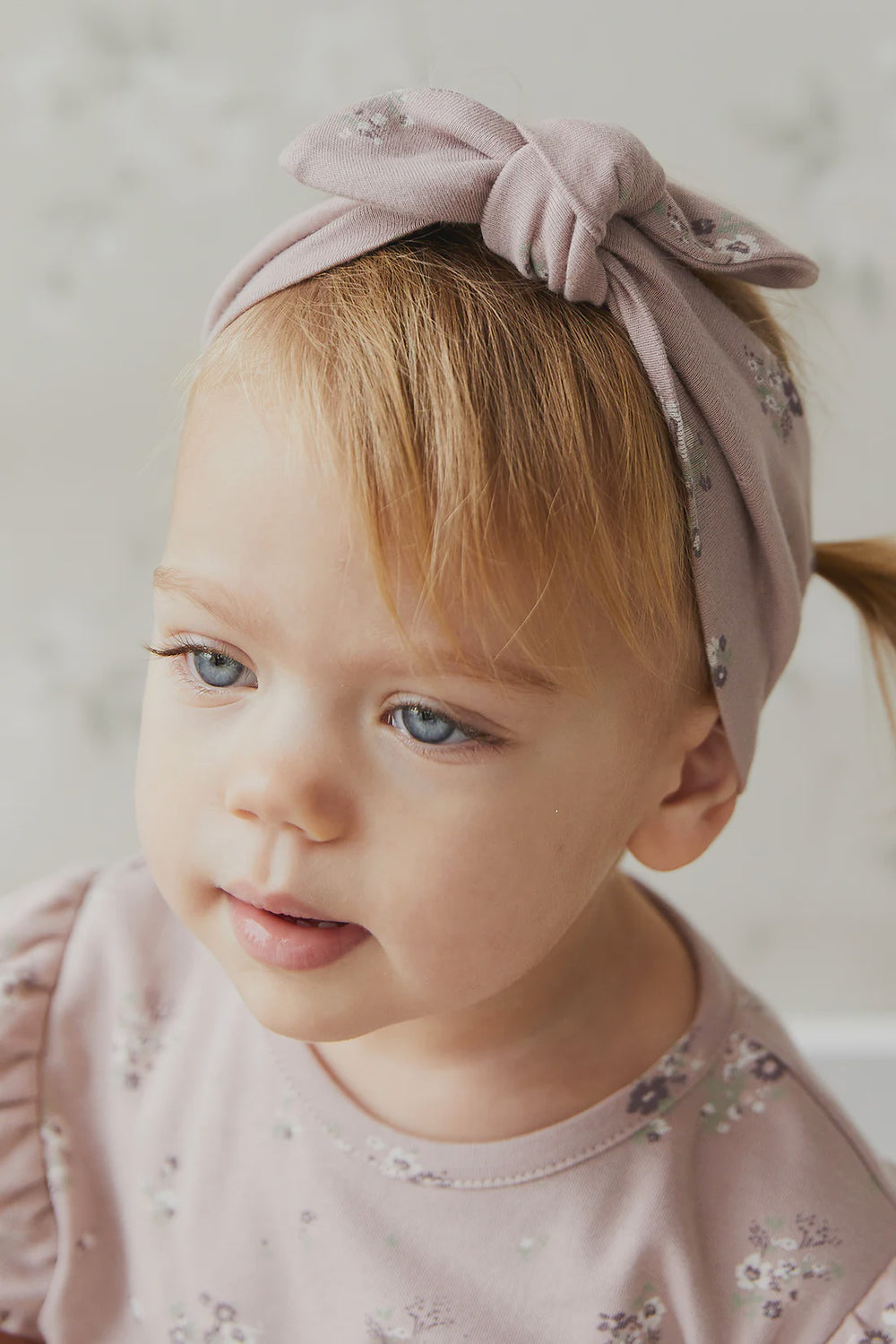 Jamie Kay Organic Cotton Headband - Lauren Floral Fawn asst