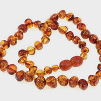 Baltic Amber Infant Necklace - Cognac