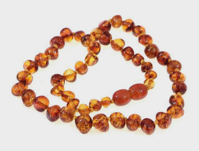Baltic Amber Infant Necklace - Cognac