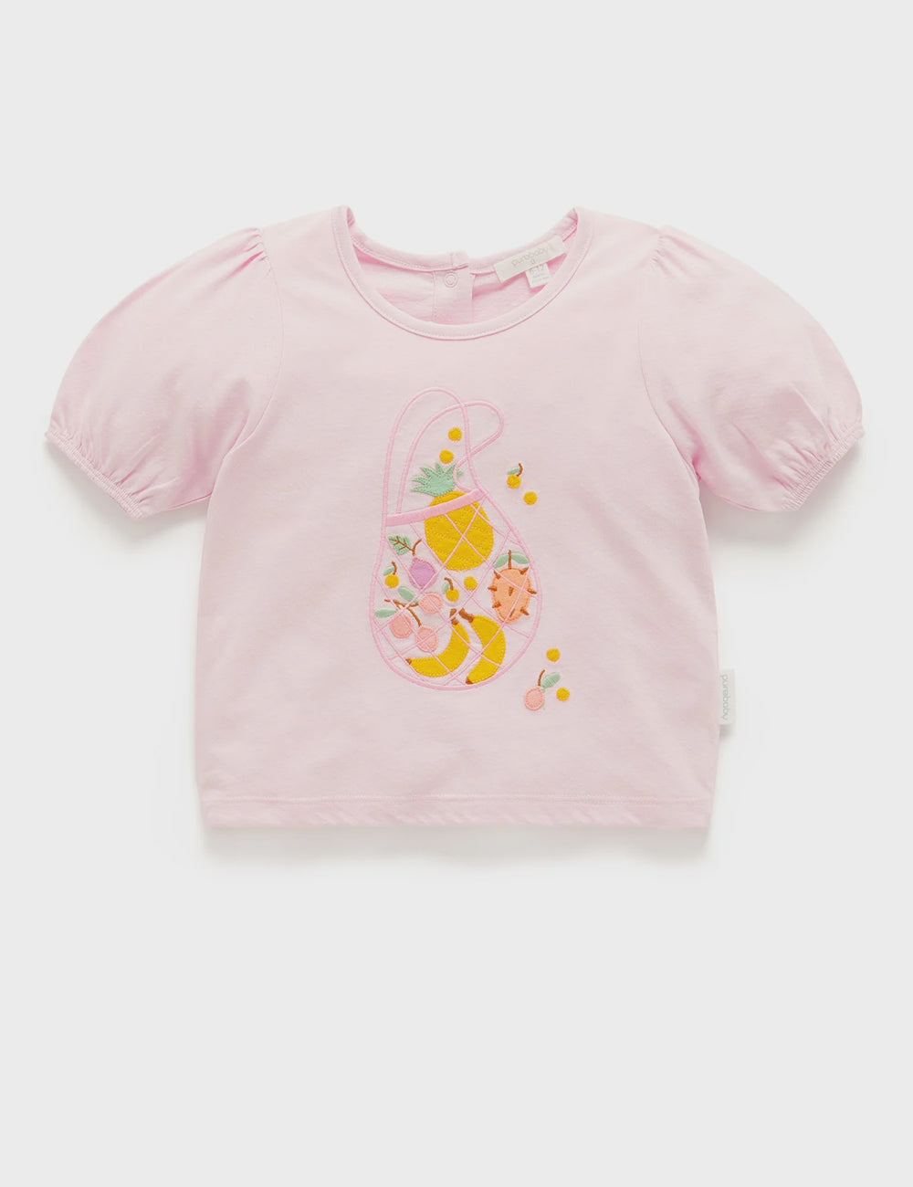 Purebaby  Rose Water Puff Sleeve Tee