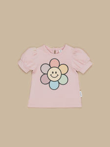 Huxbaby Rainbow Daisy Puff T-Shirt
