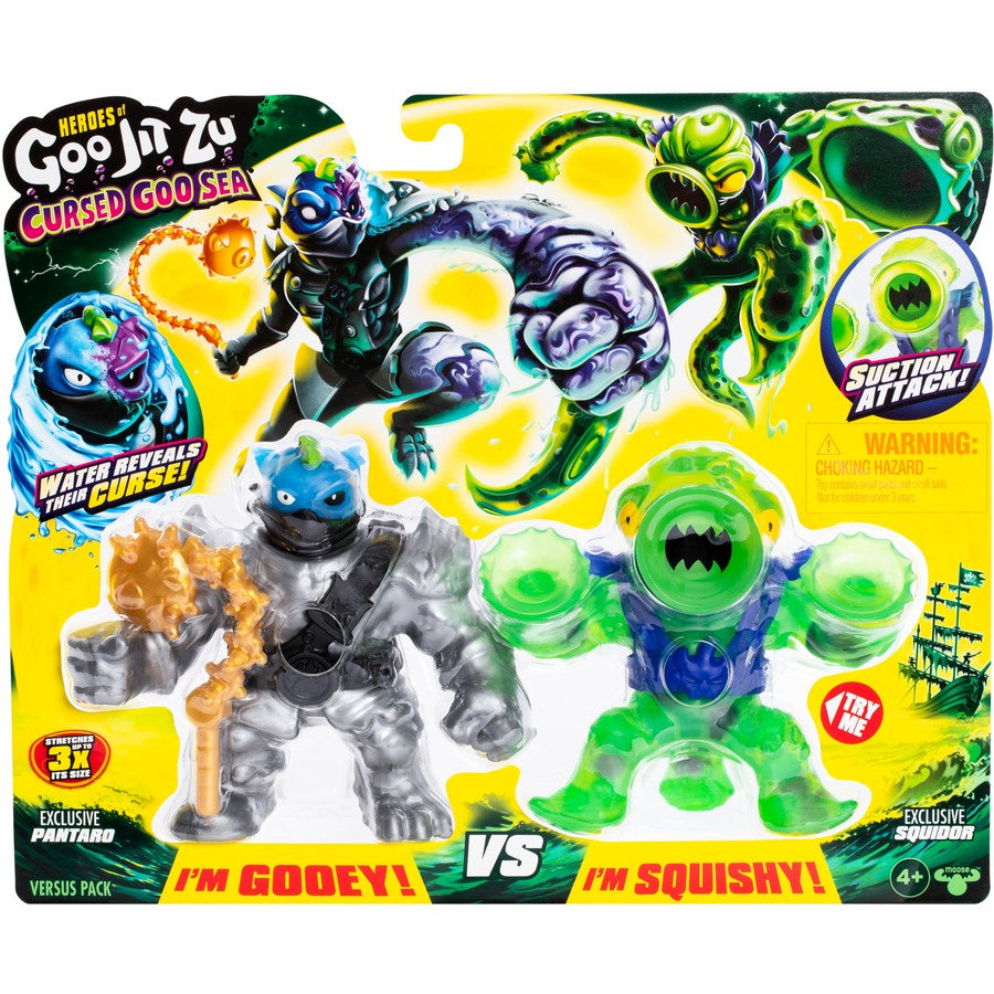 Goo Jit Zu Cursed Goo Pantaro vs Squidor