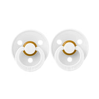 BIBS Colour Pacifier White/White 2pk