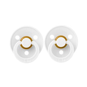 BIBS Colour Pacifier White/White 2pk