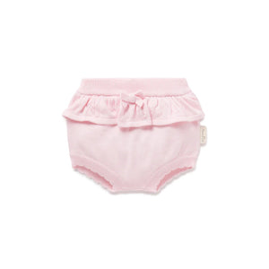 Aster & Oak Knit Ruffle Bloomers Pink