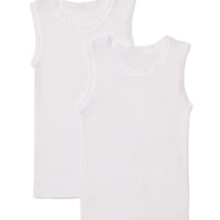 Marquise Baby Singlet Twin Pack White