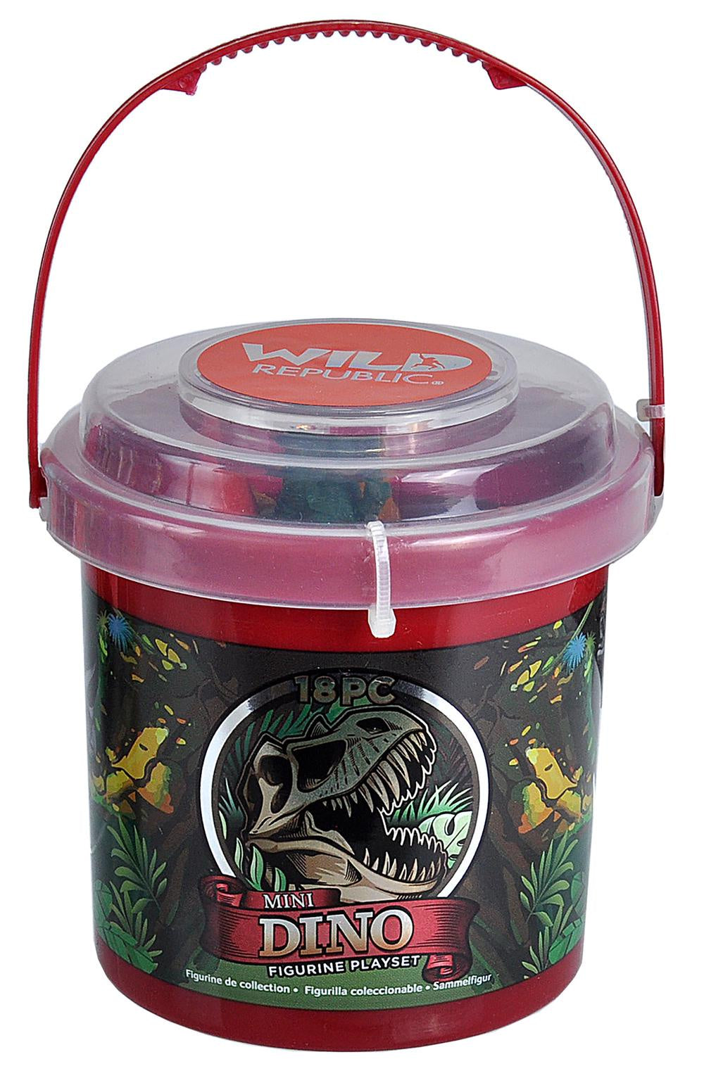 Wild Republic Mini Toy Bucket - Dinosaur