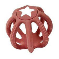 Soft Silicone Teether Ball Pink