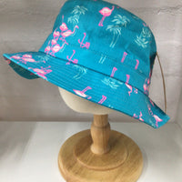 Sundaise Wide Brim Hat Flamingo Print