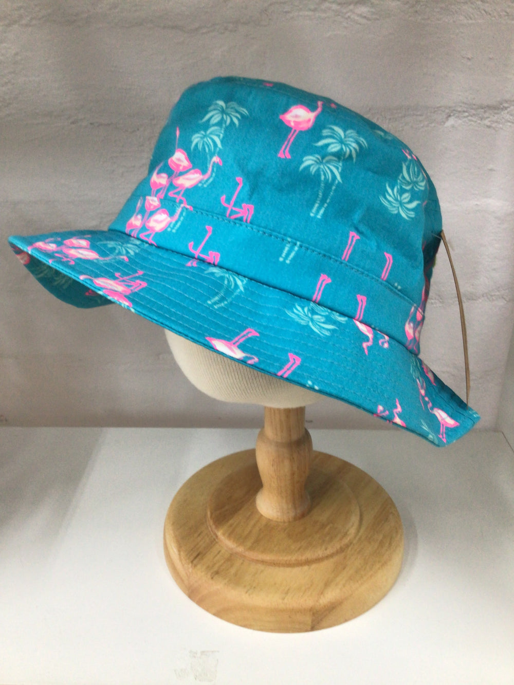 Sundaise Wide Brim Hat Flamingo Print