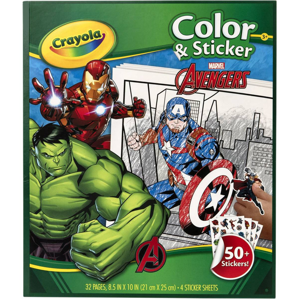 Crayola Colour and Sticker Book Avengers