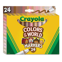 Crayola Colours of the World Markers 24 Pack
