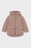 Milky Quilted Puffer Jacket Dusty Pink
