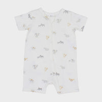 Bebe By Minihaha Short Sleeve Safari Romper