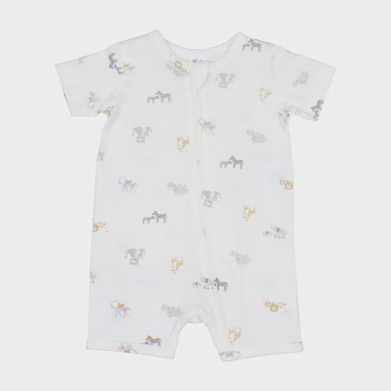 Bebe By Minihaha Short Sleeve Safari Romper