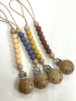 Natural Wood and Silicone Dummy Clips
