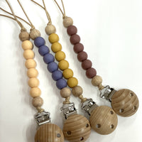 Natural Wood and Silicone Dummy Clips